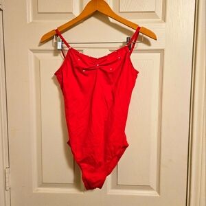 Womens Red Leotard